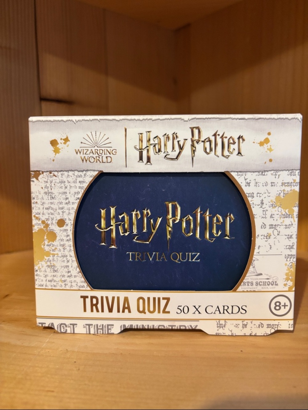 Harry Potter Trivia Quiz Card Game Blue